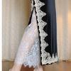 Women's Winter Velvet Lace Qipao Hanfu Pants: Breathable, Anti-Exposure Base Layer Pajamas