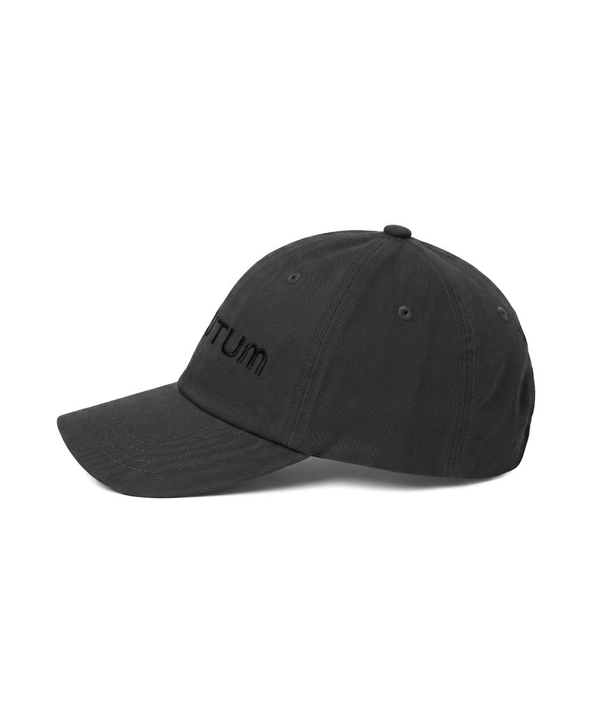 VERUTUM Front Logo Bio-Washed Charcoal Ball Cap