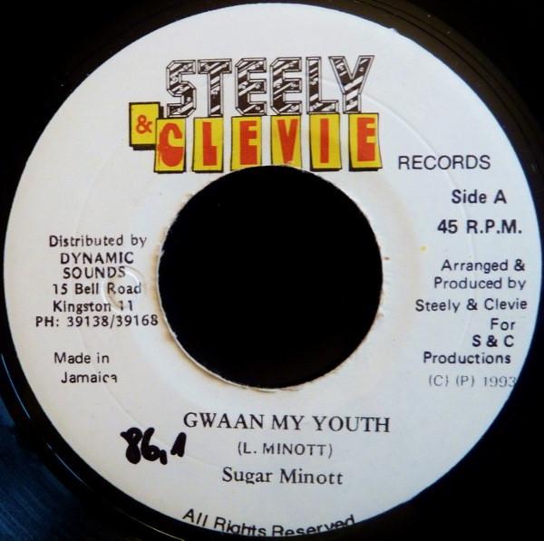 

7inch Record SUGAR MINOTT - Gwaan My Youth NONE Steely & Clevie 1993 Jamaica Reggae, Ska & Dub Used