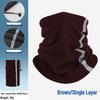 Windproof Winter Cycling Face Mask and Neck Gaiter - Double Layered Fleece Scarf