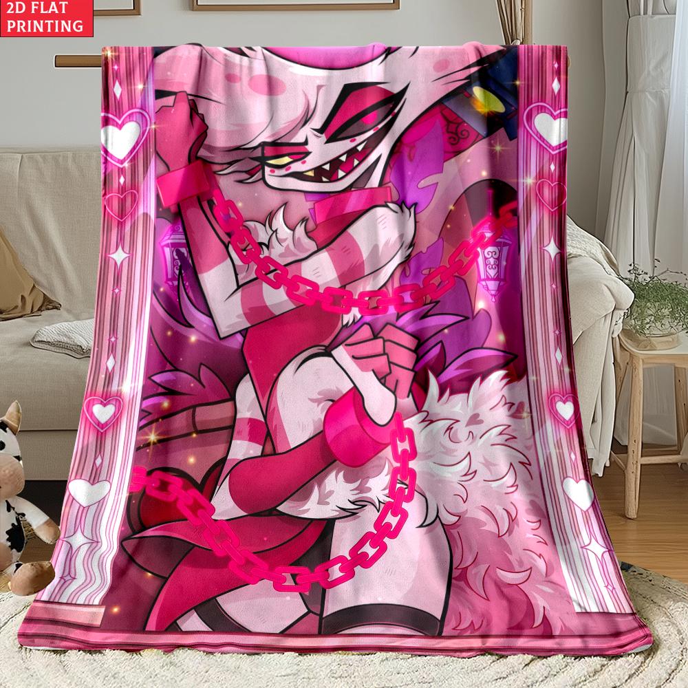 Anime Thin Flannel Blanket for Bedrooms,Living Rooms,Sofas Blankets,Offices,Lunch Breaks,Picnics,blankets Fluffy Blanket