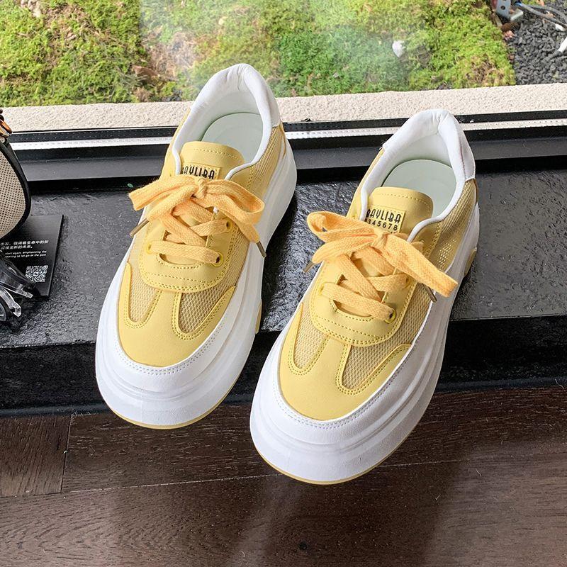 Spring new thick-soled heightening casual shoes women's versatile fashion muffin shoes sports shoes lightweight versatile board shoes