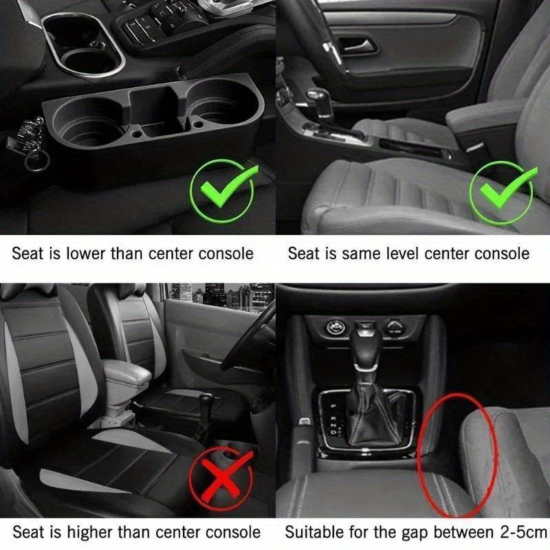 Držák na nápoje do auta, mezera v sedadle, kelímek s vodou, plechovka na pití, organizér na klíče od telefonu, úložný držák, stojan, držák na nápoje, autopříslušenství