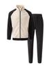 Men's Color Block Waffle Jacket and Sportswear Set - Autumn/Winter Collection