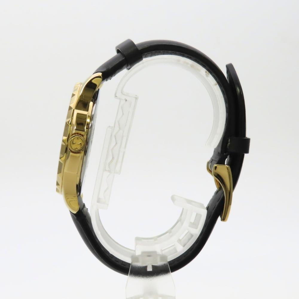 Used GUCCI Watches Bee 126.4 Stainless Steel/leather gold black
