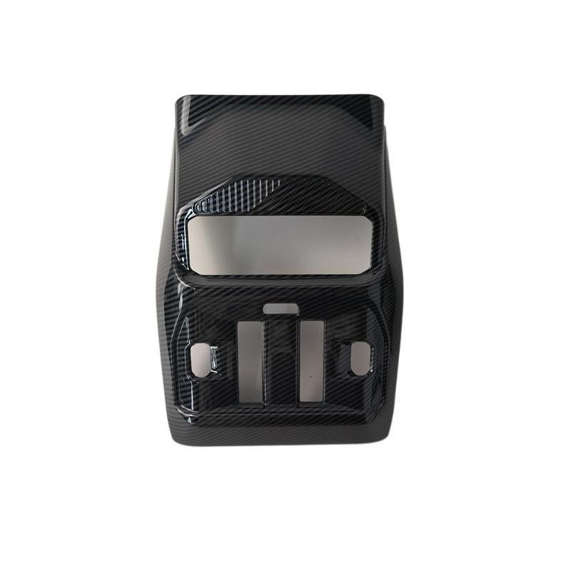1pc ABS Carbon Fiber Grain Or Wooden rear air conditioning outlet decoration cover For 2025 2026 BMW X3 G45