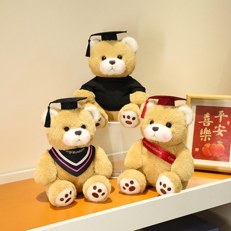 Graduation Teddy Bear Bear Plush Toy Dr. Bear Bear Hug Bear Doll Graduation Season Commemorative Ragdoll
