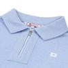 Onoff Men S Half Zip Boucle T ShirT Blue Of9153gb