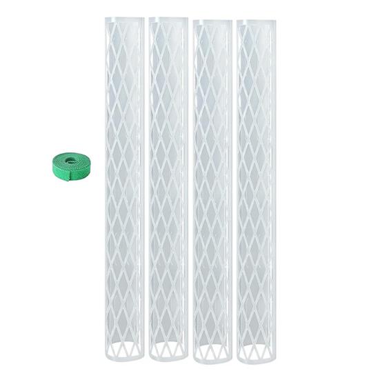 

Monstera Moss Poles 16 Inch Plastic D-Shaped Plant Moss Poles Climbing Plant Support Pole Works with Sphagnum Moss for Indoor Plant Growth 4pcs