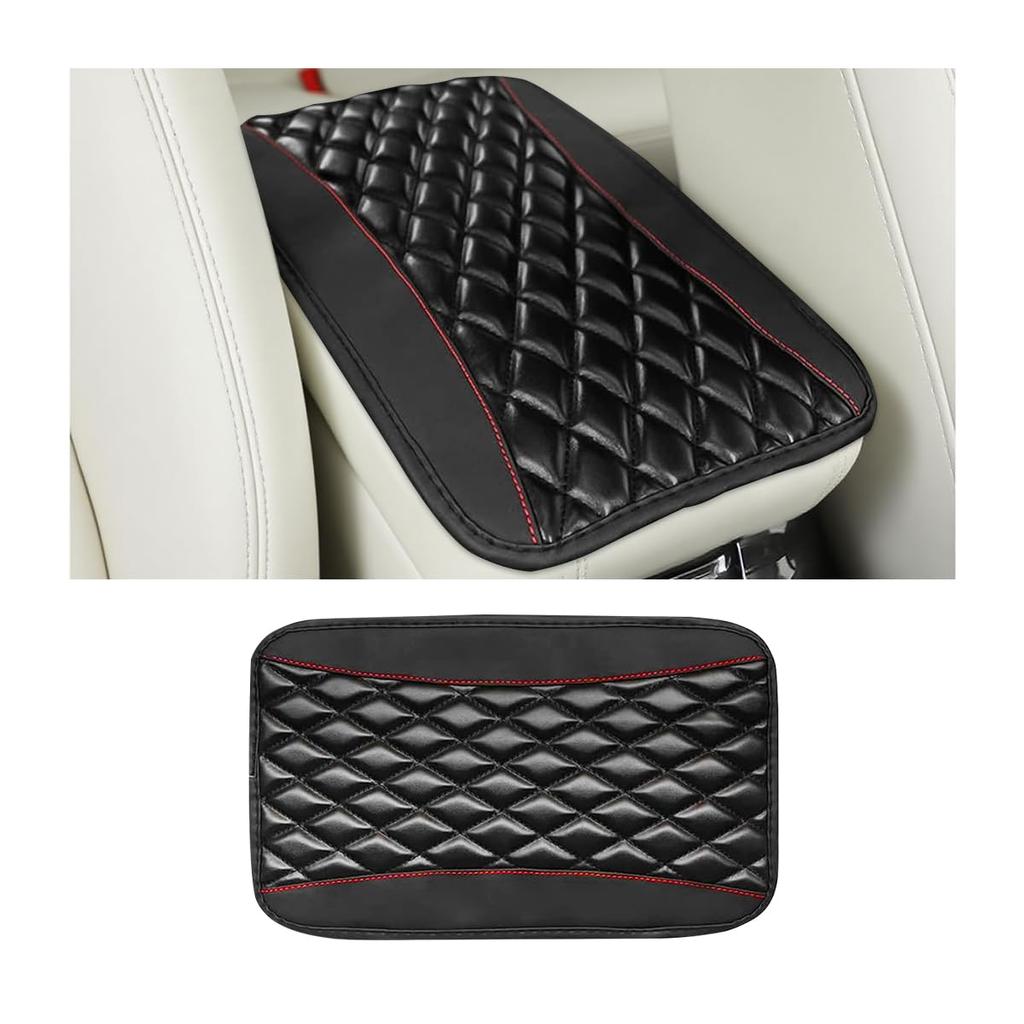 PU Leather Car Armrest Cover Center Console Pad Anti Slip Auto Interior Accessory Universal