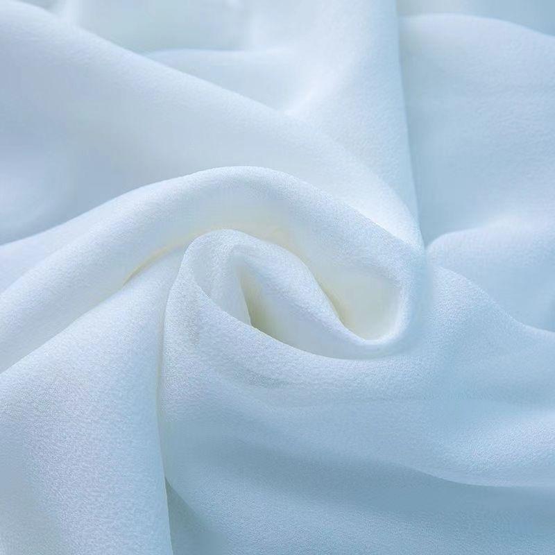 Pantaloni estivi a vita alta in chiffon a gamba larga da donna - Doppio strato drappeggiato danza vestibilità ampia lunghezza 9/10 pantaculotte gonna pantaloni