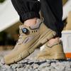 New Rotating Button Men Boots Anti-smash Anti Puncture Safety Shoes Men Work Boots Steel Toe Shoes Security Indestructible Shoes