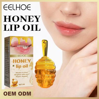 Lovely Honey Pot Lip Oil Fresh Fruit Lip Balm Long Lasting Moisturizing Clear Lip Oil Liquid Lipstick Lip Gloss Makeup Cosmetics