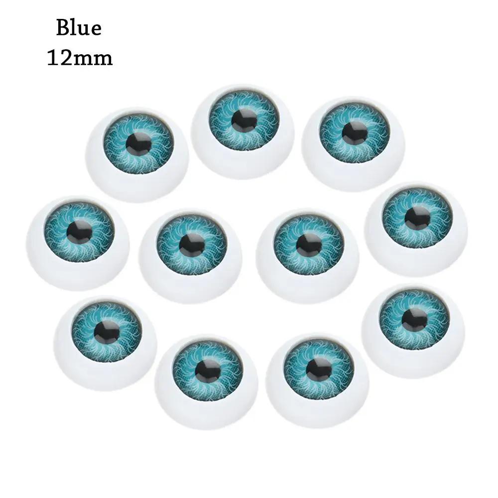 10Pcs 12Mm/20Mm Plastic Doll Safety Eyes For Animal Toy Puppet Making Dinosaur For Bjd Doll Round Eyes Diy Craft Accessories