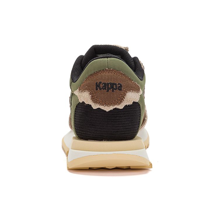Kappa Retro Deconstructed Casual Low-Top Running Shoes Unisex sneakers Green Brown Black K0CZ5MM06-3994