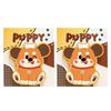 2Pcs Dachshund Message Pad Set Cute Puppy Shaped Self-Adhesive Memo Pads for Students Office No Residue Animal Memo Pads