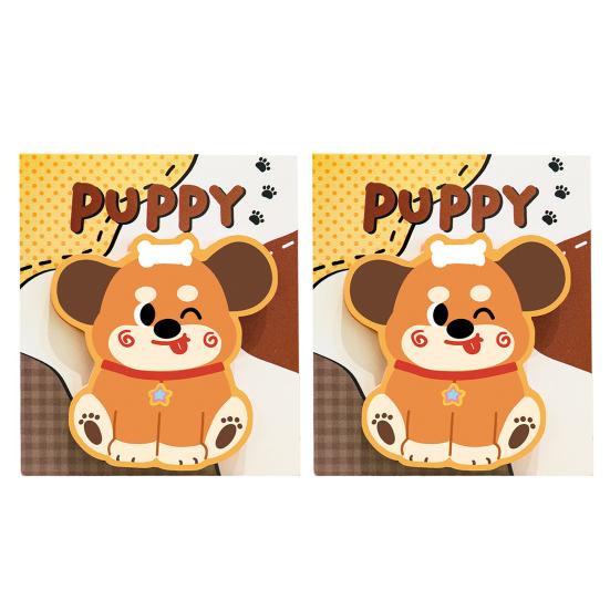 

2Pcs Dachshund Message Pad Set Cute Puppy Shaped Self-Adhesive Memo Pads for Students Office No Residue Animal Memo Pads 2pcs Random Style