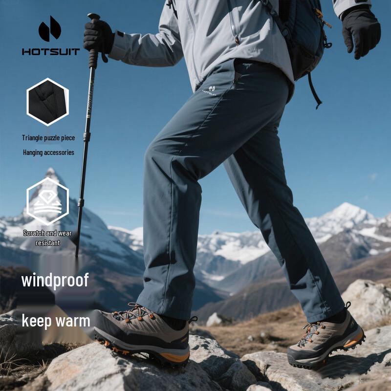 HOTSUIT Men s Outdoor Wear-Resistant Softshell Pants 3XL
