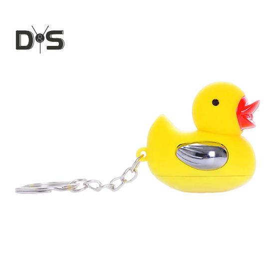 

Брелок-утка со светодиодной подсветкой для розыгрышей, забавный гаджет, новинка, электрический брелок, портативная игрушка-шутка, отличный подарок для друзей и коллег 1pc