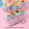 4 Key Anti-stress Toy Pendant Bear Keycap Stress Relief Clicker Fidget Keychain  Decompression Gift