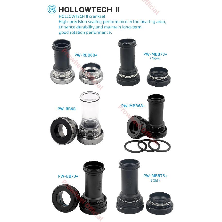 PROWHEEL Bicycle Bottom Bracket RBB68+ MBB73+ MBB68+ BB73+ Threaded Bottom Bracket MTB Bike Bearing MTB Sealed Bearing BB Part