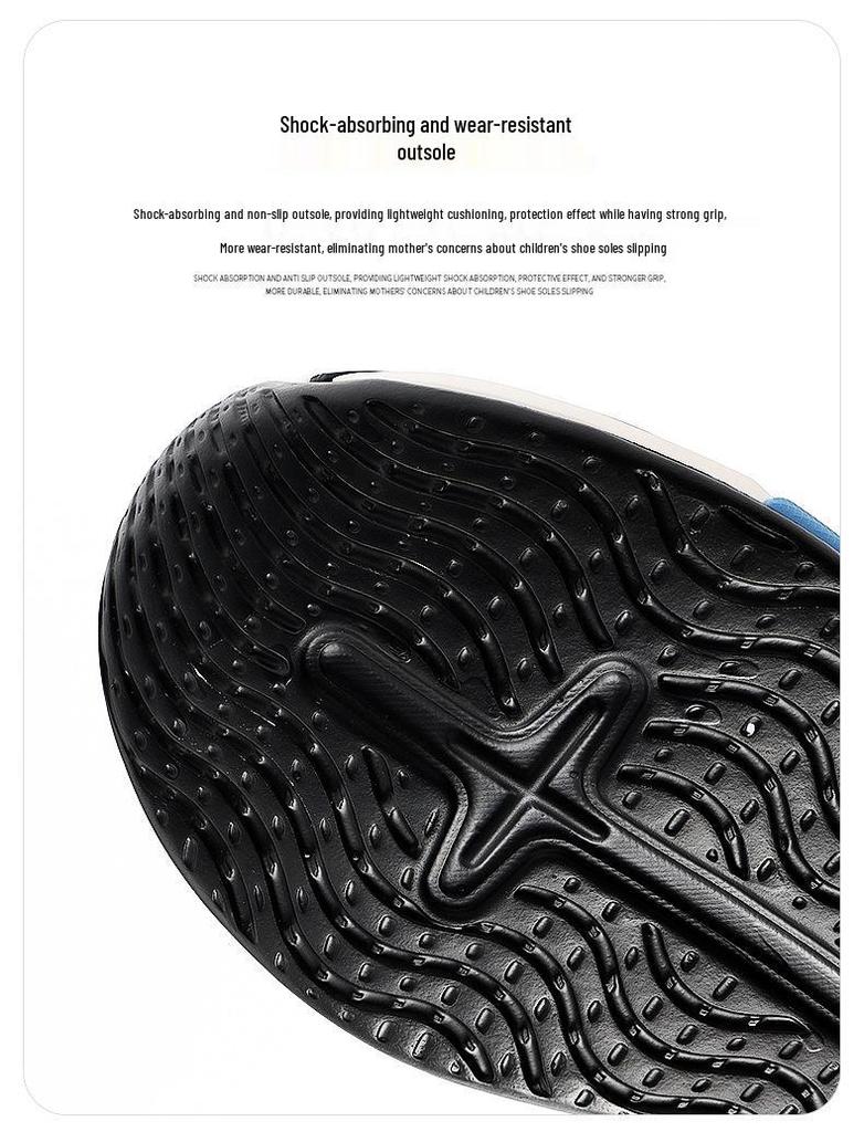 Babu Dou Boys' Autumn 2025 Leather Waterproof Basketball Shoes, Non-Slip for Primary School Students