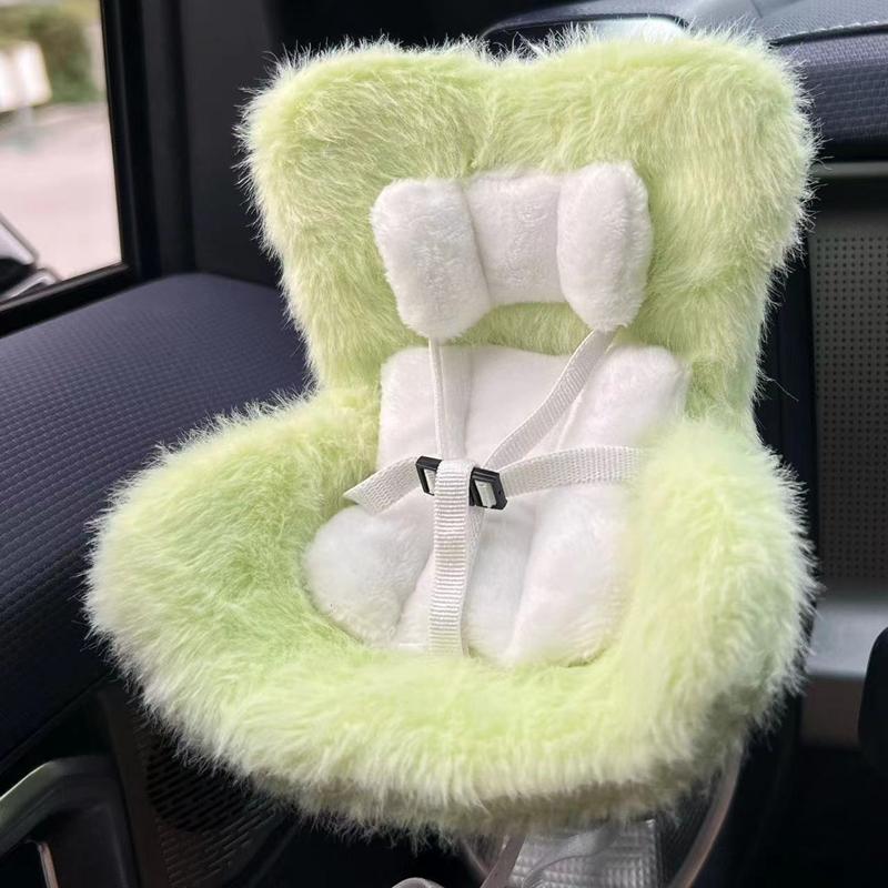 Labubu Barnesete 17cm Kawaii Plysj Sikkerhetssete Bil Luftuttaksdekorasjon Kawaii Anime Dukke Bilinteriørdekor Kreative Gaver