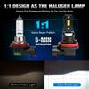 2 Τεμάχια H11 H8 H9 LED Λαμπτήρες Ομίχλης DRL 15000Lm H7 9005 HB3 9006 HB4 Chip CSP LED Φώτα Ομίχλης Φώτα Ημέρας 6500K Λευκό Εξαιρετικά Φωτεινή Λάμπα