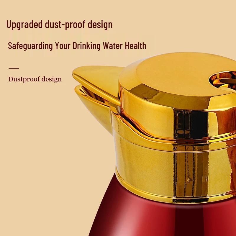 Wedding Red Thermos Set: Large Capacity Hot Water Bottle Pair