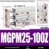 Compact Three-Axis Pneumatic Guided Rod Cylinder 12/16/20/25/32-10/20/40/50/75z