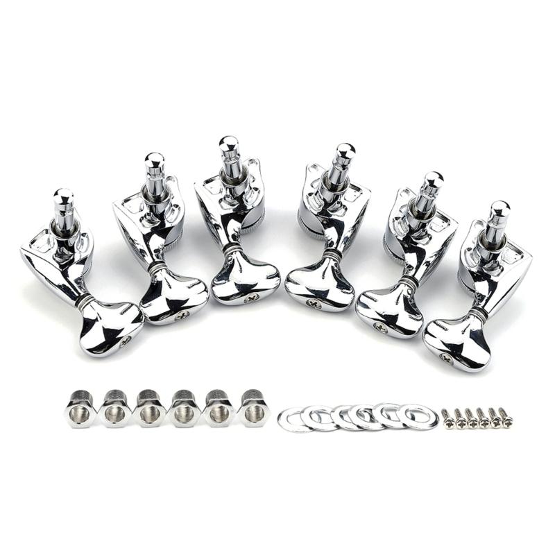 Guitar Tuners 3R3L Tuning Pegs Guitar String Tuner Guitar Accessories Metal Guitar Tuners Metal Texture for Guitars