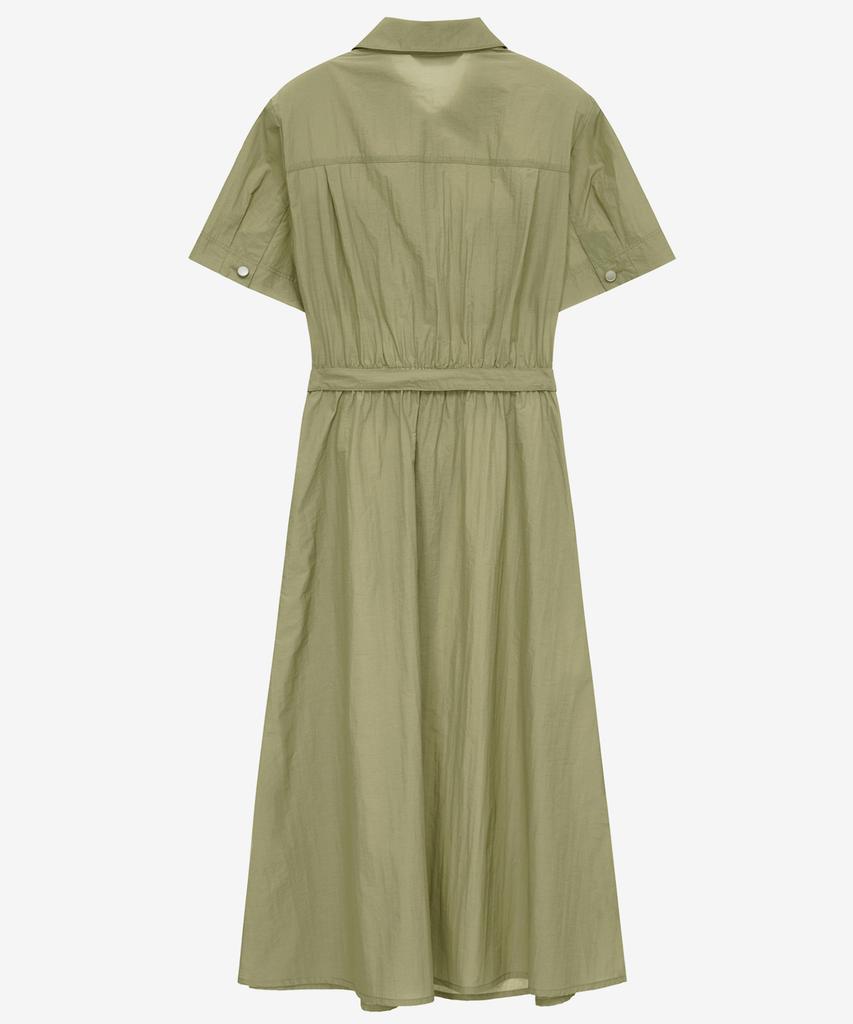 Mind Bridge Woman [W] Belted Shirt Long Dress - 2 Colors