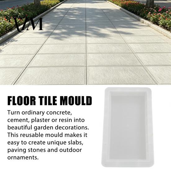 Decorative Paver Molds for Walkways Garden Stepping Stone Mold, Reusable Concrete DIY Professional Decor Cement Path Mould Backyard Patio