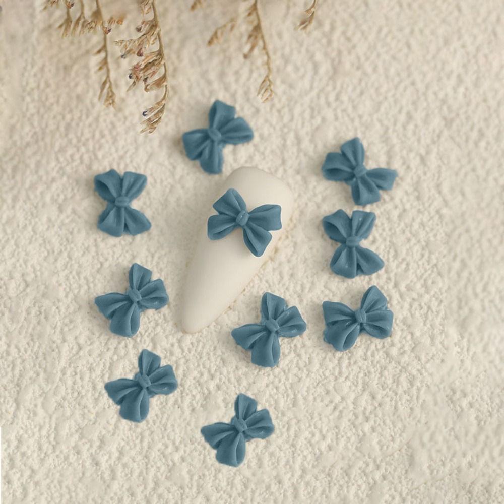 10PCS Bow Accessories Resin 3D Rhinestone Fashion Nail Accessories  Nail