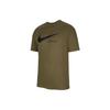 Retro Sports Casual Breathable Short Sleeve T-Shirt With Regular Shoulders Men Tops Olive-Green DX6309-222