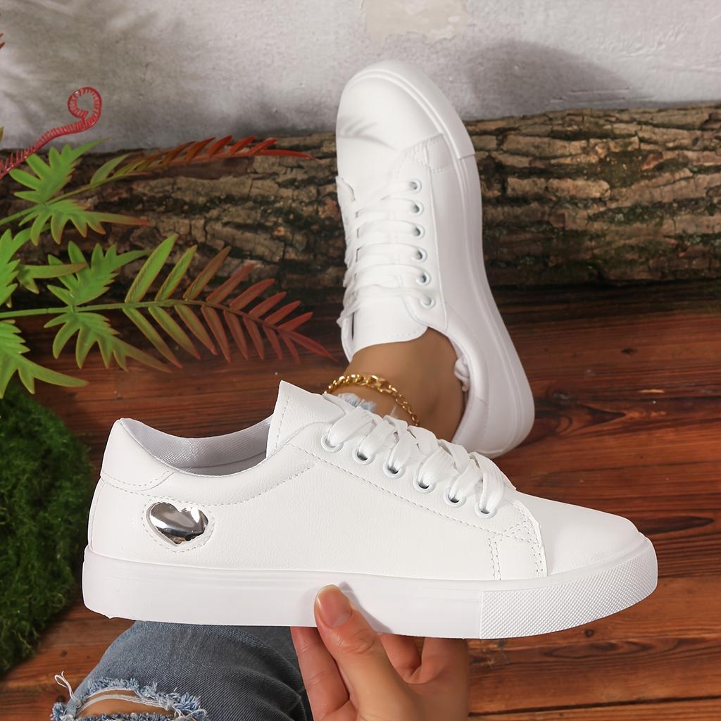 Small White Shoes Female 2025 New Soft Bottom Non-slip Running Student Shoes Casual Hundred with Flat Bottom Basic Students Female Board Shoes