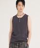 Akesi Volkov Henley Neck Sleeveless_Charcoal
