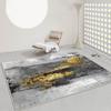 Ink Wash Abstract Carpet for Living Room Minimalism Decoration Large Area Antiskid Rugs Bedroom Bedside Washable Plush Mat Soft