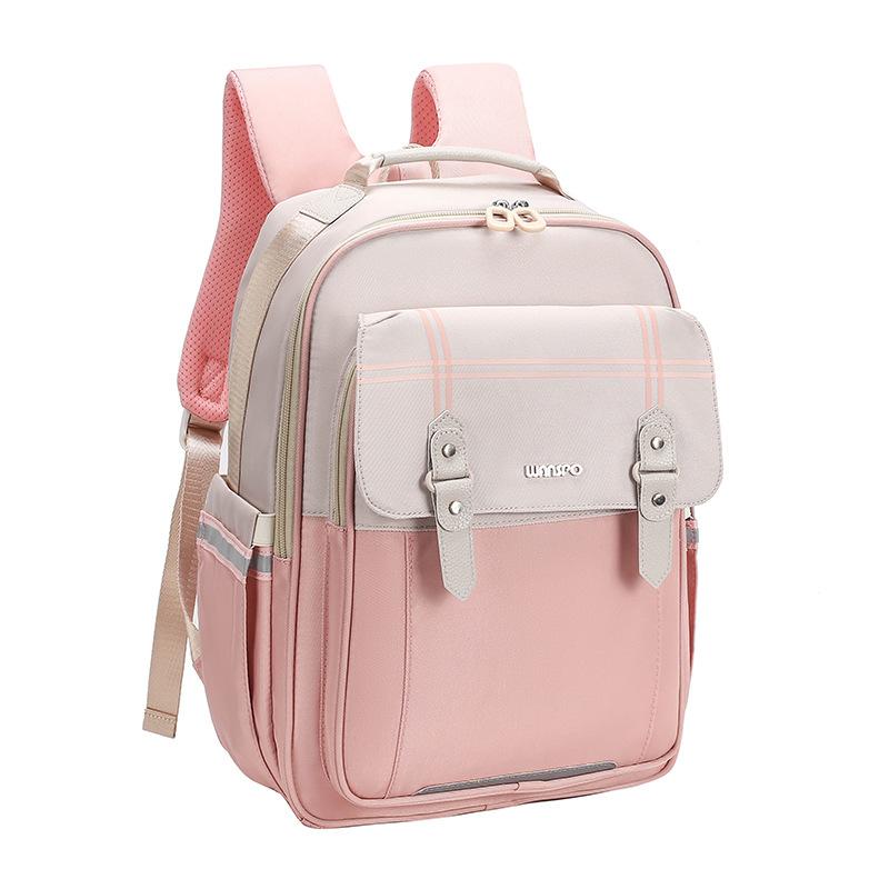 

Дитячі шкільні рюкзаки для учнів початкової школи для захисту хребта та зменшення навантаження рожевий