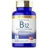 Vitamin B12 2000mcg High Dose 240 Tablets 4 pcs Monthly Methylcobalamin Made in the USA Vitamin B-12 2000mcg 1 pcs