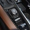 For Volvo XC90 2016— Car Accessories Carbon Fibe Gear Shift Button Decorative Panel Interior Cover Trim Sticker Modification