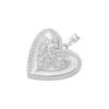 ZHUKOU 9 Styles Cubic Zirconia Charms for Jewelry Making Cute Bear Jewelry Pendants Heart DIY Charms Jewelry Accessories VD1431