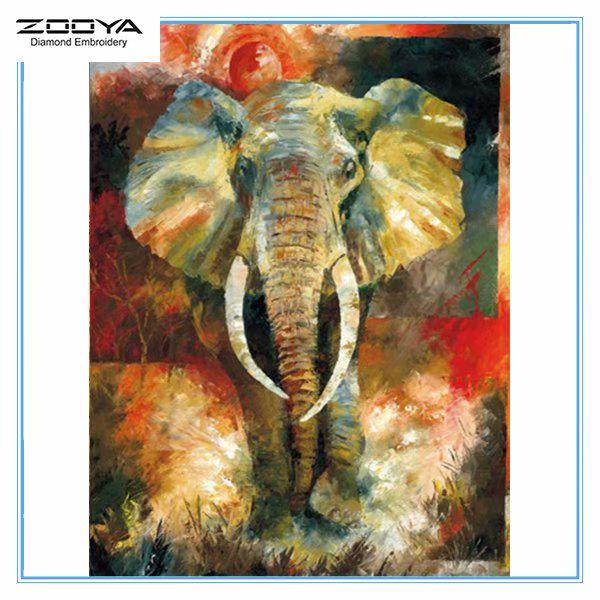 

ZOOYA DIY 3D Алмазная вышивка Крестиком Главная Декор Слон