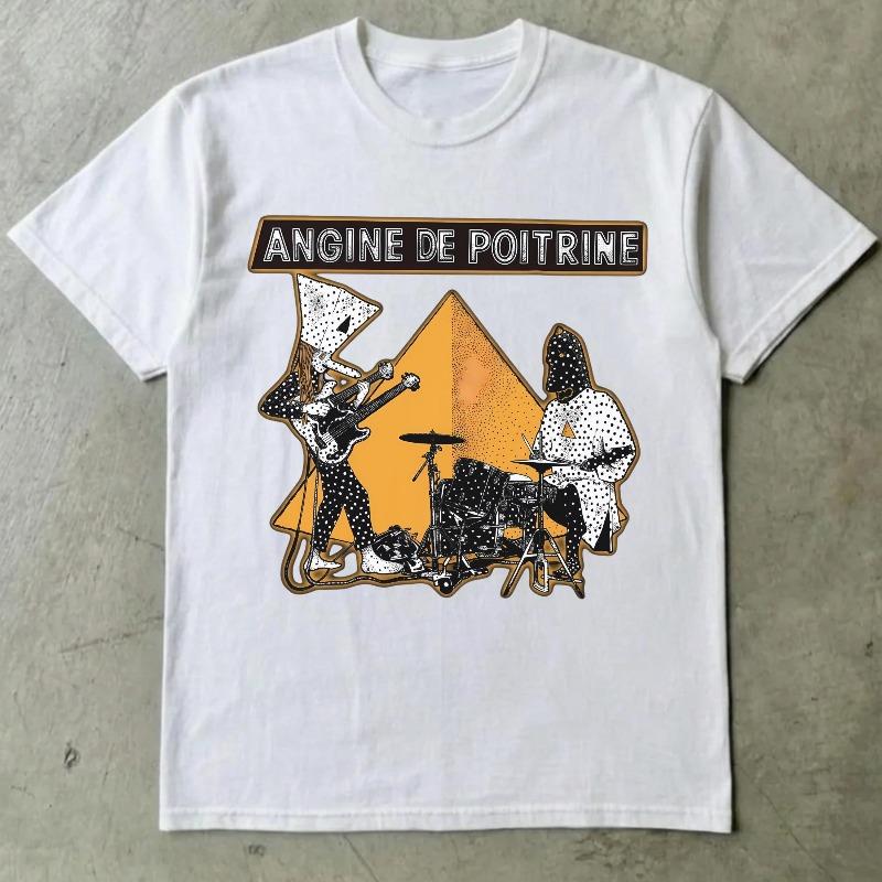 Angine De Poitrine Band Tshirt Angine De Poitrine Tee Alt Fashion Gift Dark Gothic Rock Tee Aesthetic Grunge Apparel