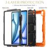 For iPad Air 13 (2025)/(2024) Case PC+Silicone Kickstand Pen Slot Tablet Cover with Shoulder Strap