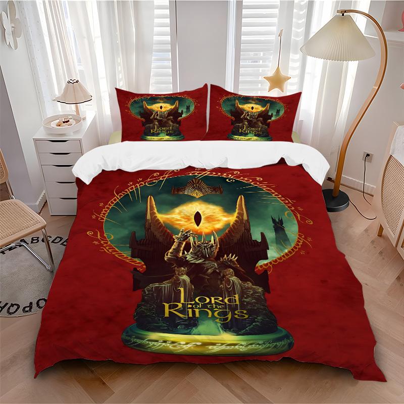 3pcs Lord of the Rings Duvet Cover Set, 1 Duvet Cover + 2 Pillowcases (No Insert), High-Definition Print for All Seasons,Durable yy251103003