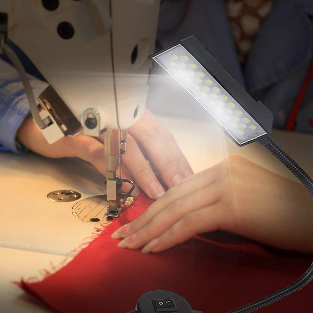 Hilitand LED Sewing Machine Light, Desk Lamp, Magnetic Base, 1.4m, AC110V, K-30MP
