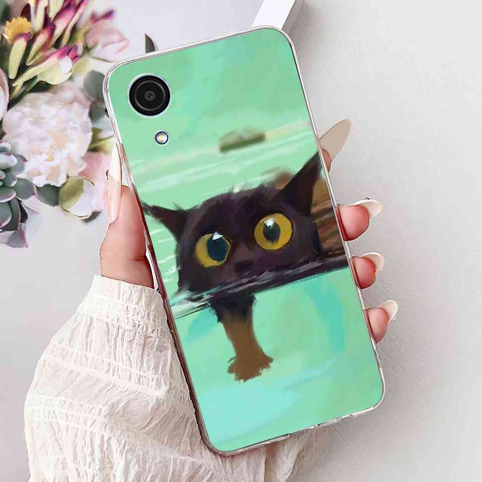 For Samsung A03Core Case Soft Silicone Cute Heart Painted Cover Case For Samsung Galaxy A03 Core SM-A032F TPU Fundas Capa