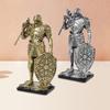 Ritterstatue Retro-Stil Harzskulptur für Eingang Wohnzimmer Eingang