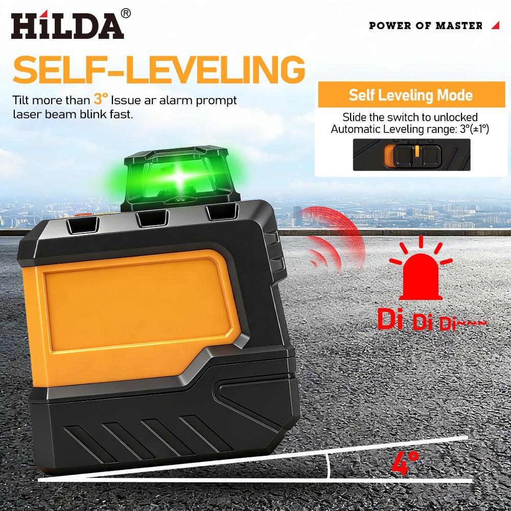 Mini Portable Green Light Laser Level - 5-Line Auto Leveling, Strong Light, Fine Line Casting